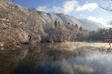 Голубые озёра Кабардино Балкария зимой